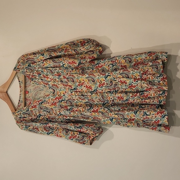 Marine layer floral mini dress women's Boho Style - Picture 5 of 9